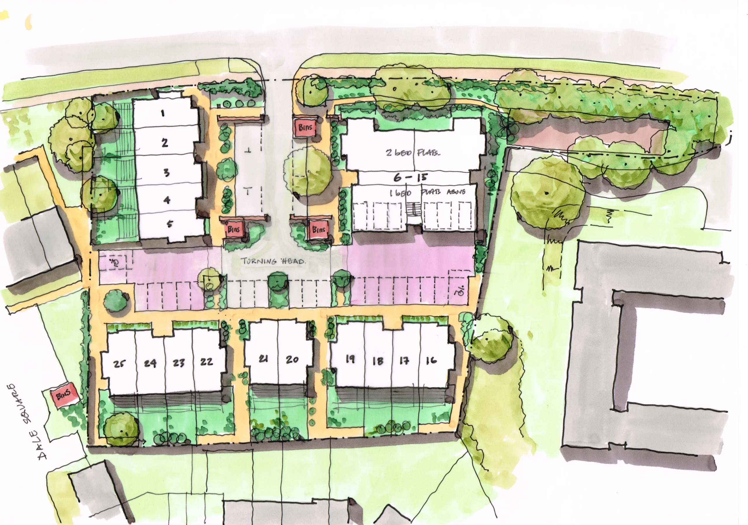 Affordable Housing, Architecture and Masterplanning, Havant, Hampshire (4)