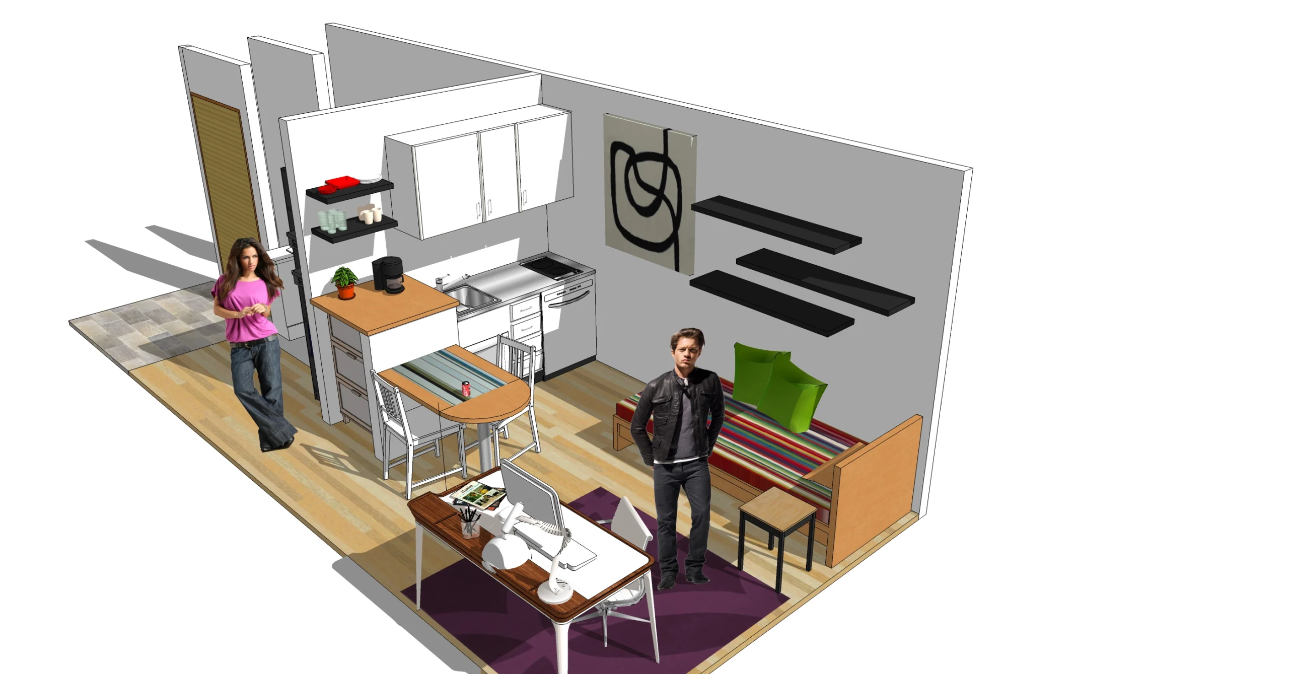 Middle Street, Portsmouth, Student Housing, Architecure and Interior Design (5)